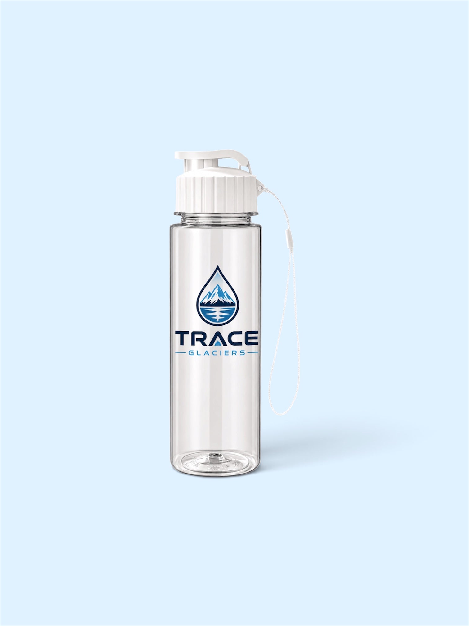 Trace Glaciers 17oz Sports Reusable Water Bottles with Leak Proof Flip Top