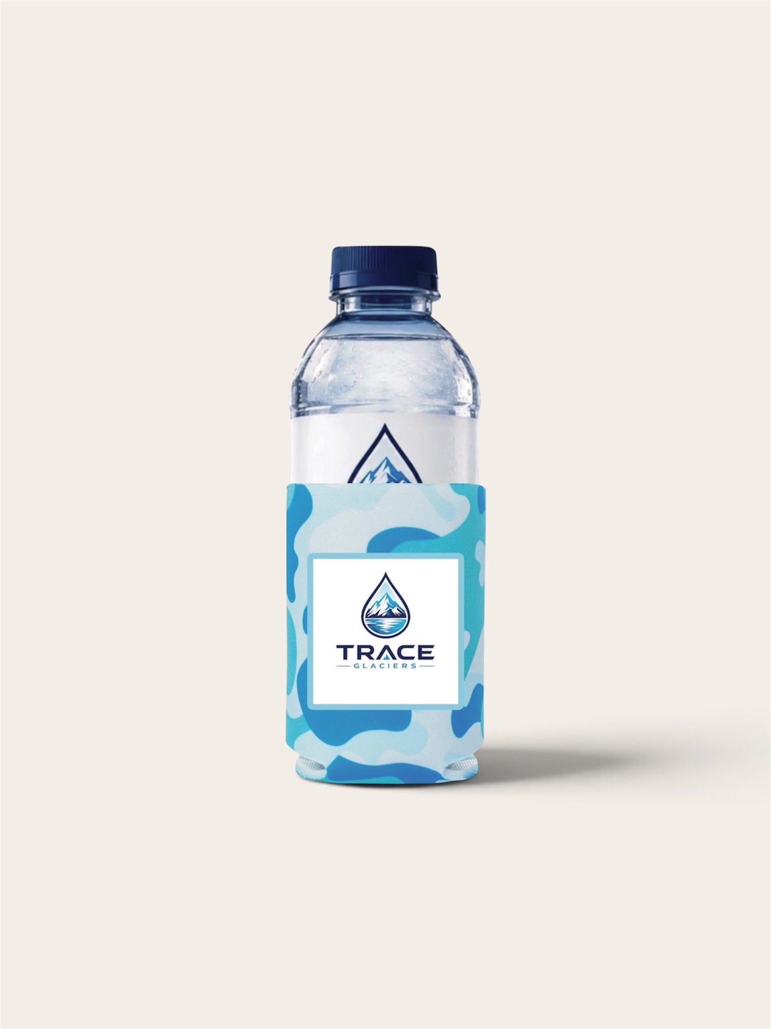 Trace Glaciers Insulated Water Bottle Sleeve + 16.9oz Water Bottle