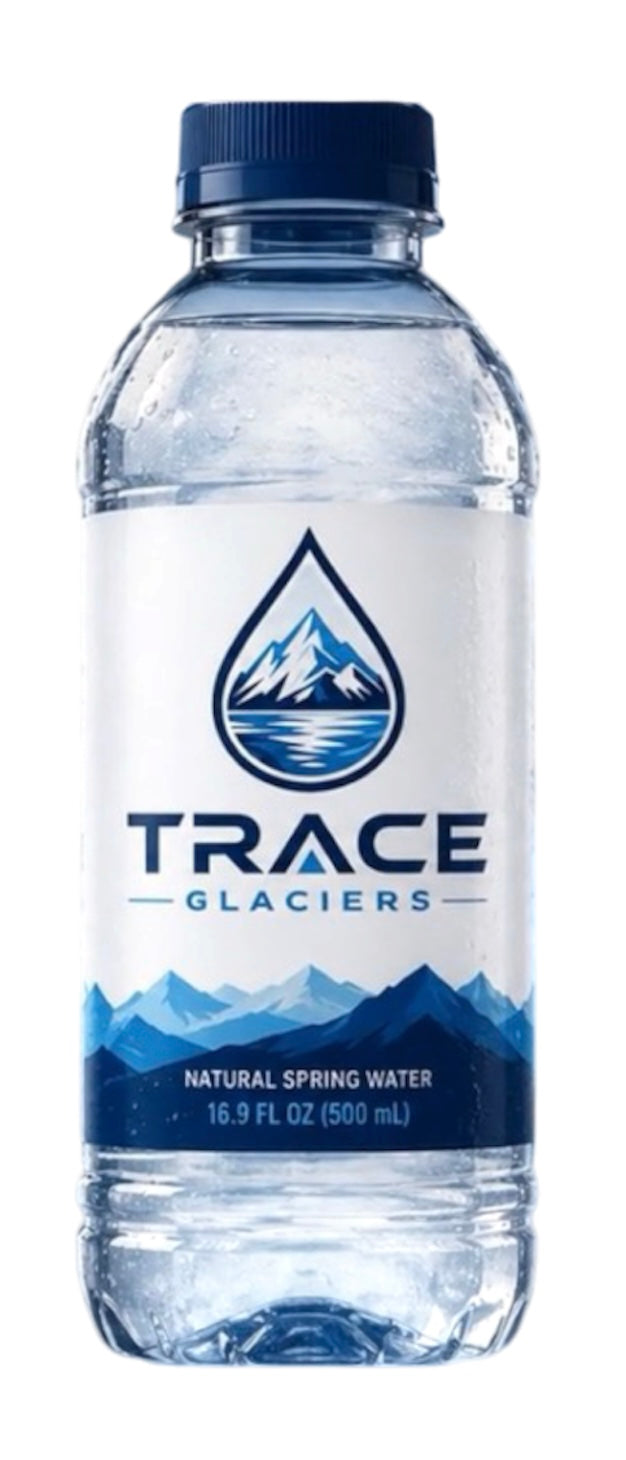 Trace Glaciers Insulated Water Bottle Sleeve + 16.9oz Water Bottle